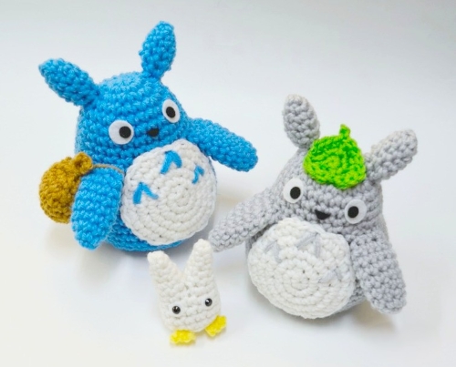Totoro Trio Free Crochet Pattern