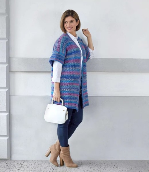 Traveler Long Crochet Cardigan Pattern