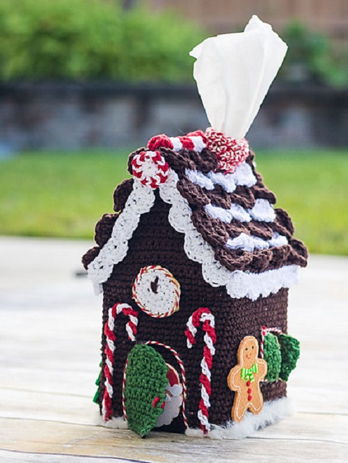Gingerbread House Tissue Box Cover