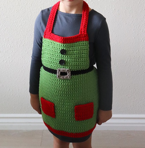 Crochet Christmas Apron