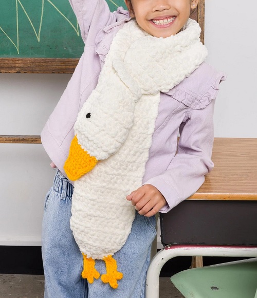 Crochet Goose Scarf