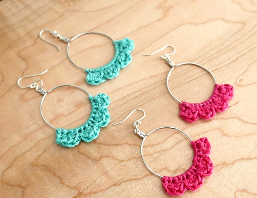 Caribbean Wave Hoop Earrings