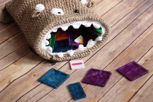 Crochet Monster Toy Storage Bag