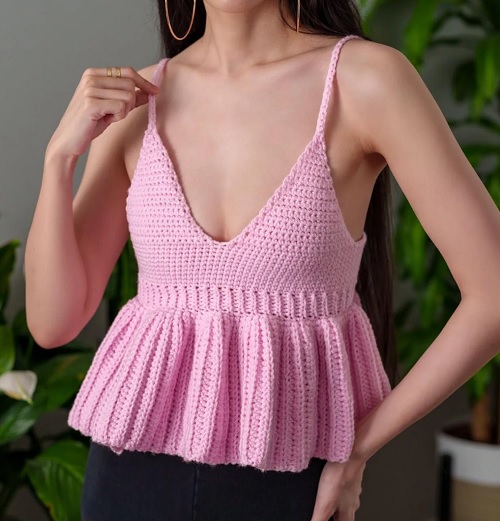 crochet peplum top 2