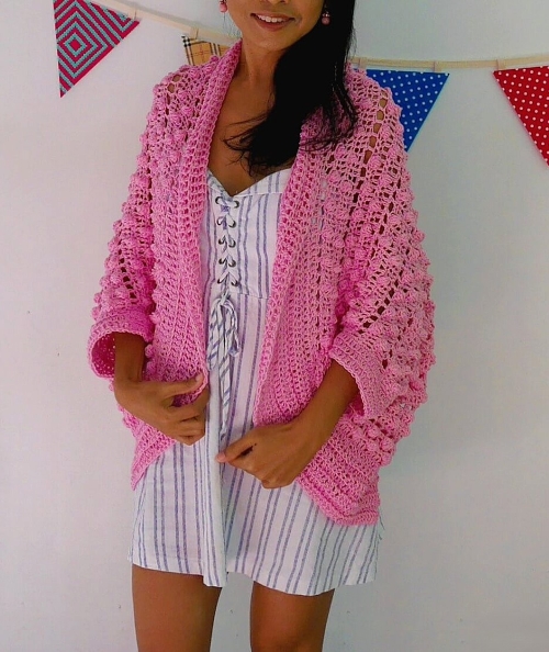 Bubblegum Blanket Cardigan