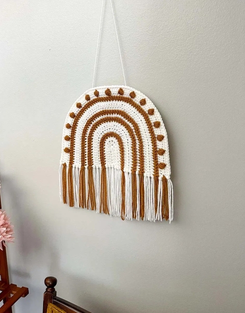 Crochet Rainbow Wall Art