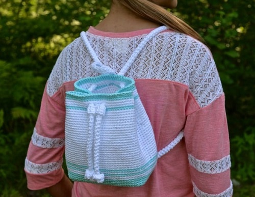 DIY Crochet Backpack Patterns Ideas 18