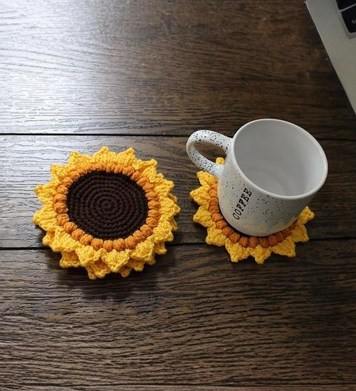 Sunflower Cup Coasters