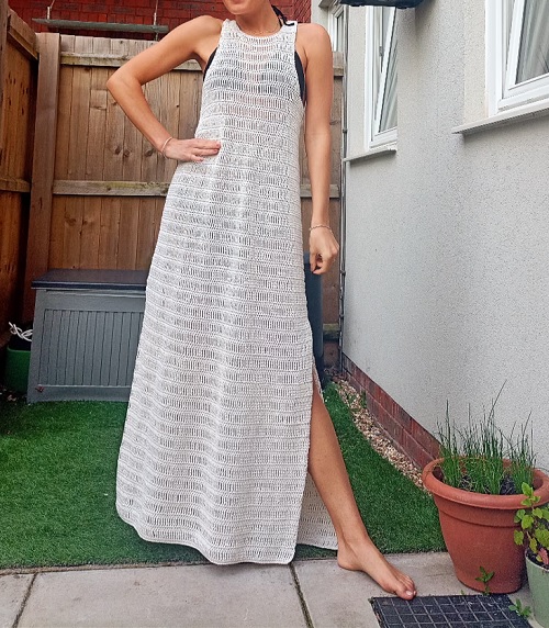 Crochet Long Dress Free Patterns 1