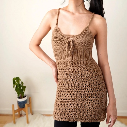 Crochet Star Stitch Dress