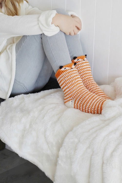crochet animal socks free patterns 1