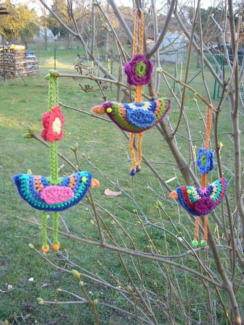 Crochet Bird Decor Free Patterns