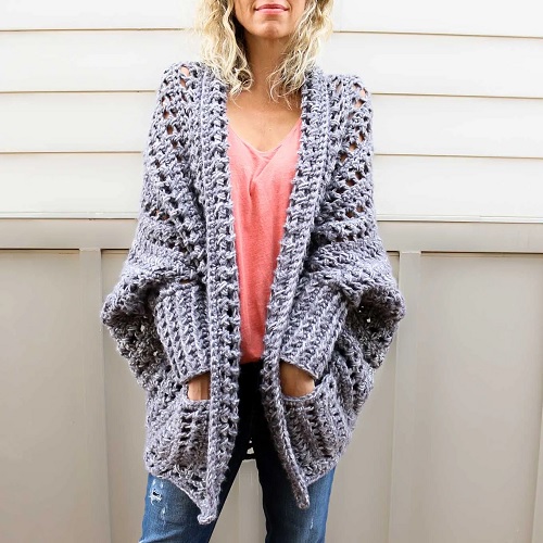 long oversized cardigan