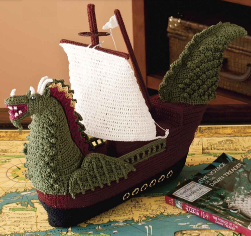 dragon style ship crochet pattern