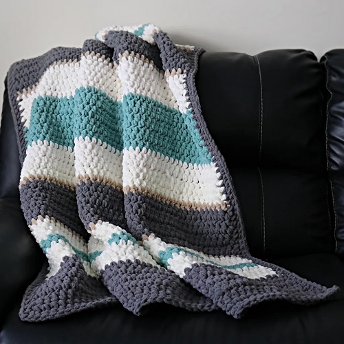 Crochet Throw Blanket Ideas For Beginners 4