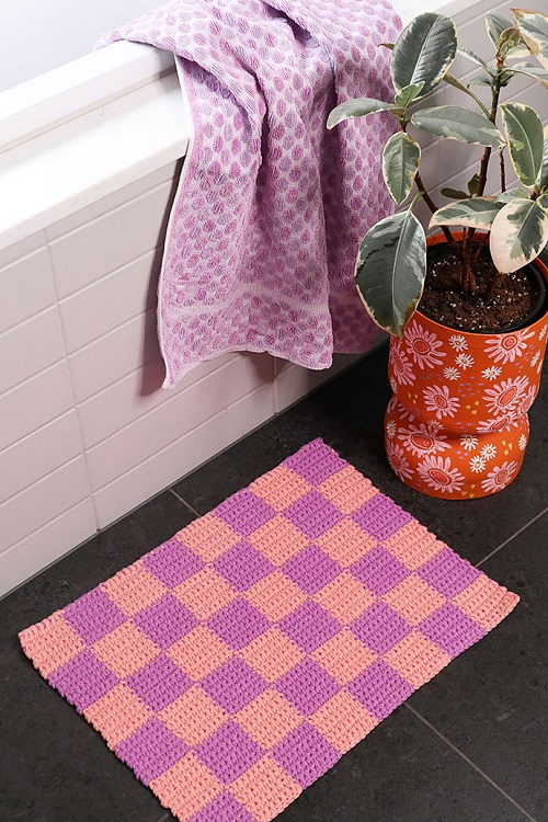 Easy Crochet Bath Mat Pattern