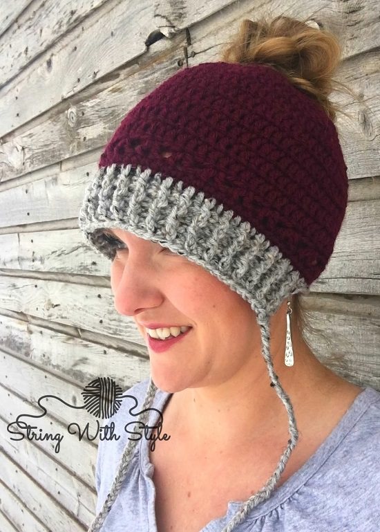 Messy Bun Hat Crochet Pattern you have to try right now