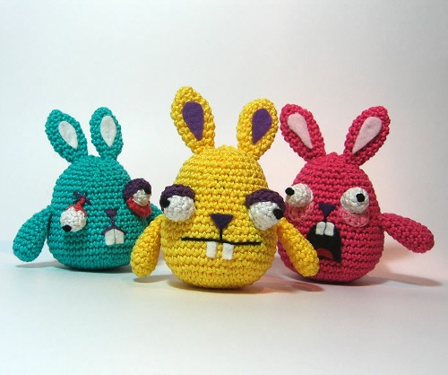 Crochet Toys with Funny Poses Free Patterns 3