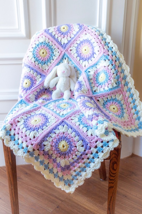 Crochet Granny Square Blanket