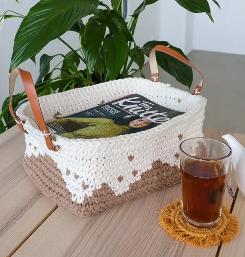 Magazine Holder Free Crochet Patterns 3