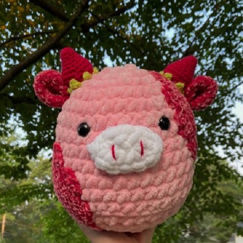 Crochet Strawberry Cow 13