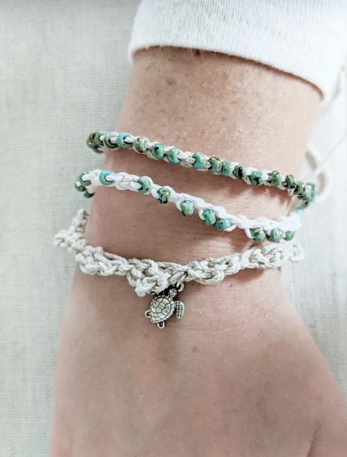 Super Easy Crochet Bead Bracelet